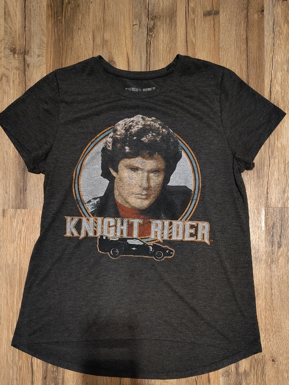 Knight Rider Graphic Tee - Charcoal Gray